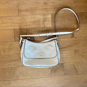 Beautiful White Pebble Leather Kate Spade Purse